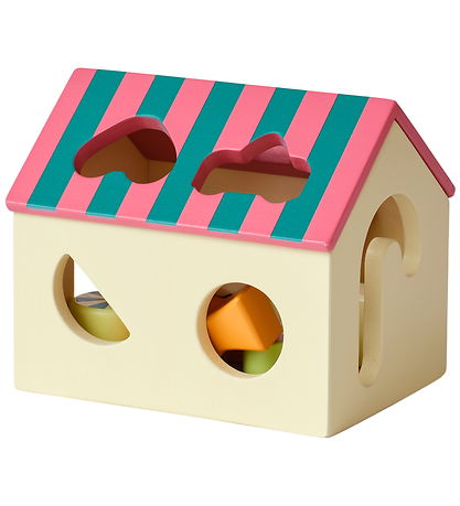 Kid's Concept vormenstoof huisje met de blokjes ernaast