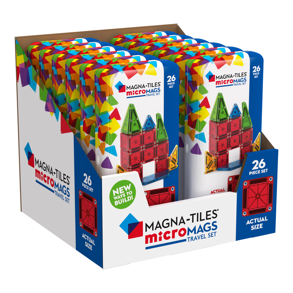 Magna-Tiles Micro Mags Travel Set 26 stuks