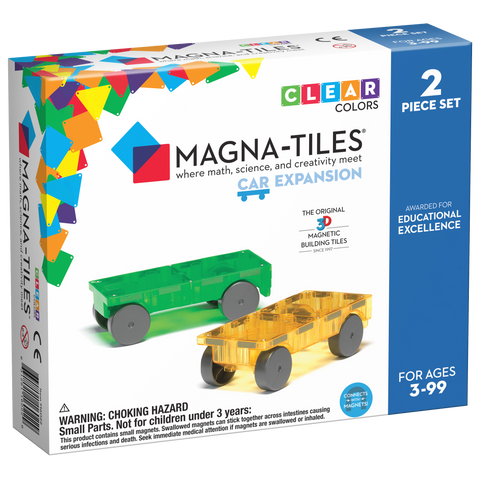 Magna-Tiles Set Auto's Uitbreidingset | 2 Stuks