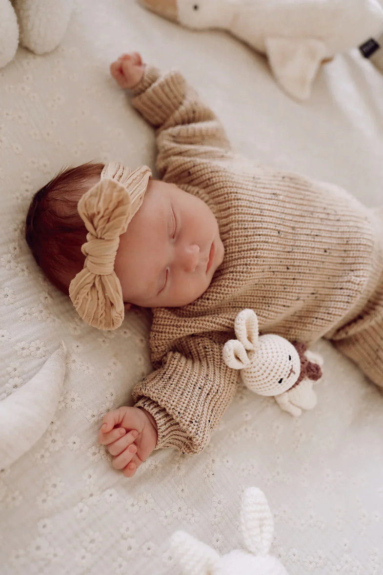 Yumi Baby Knitted Baby Set | Caramel