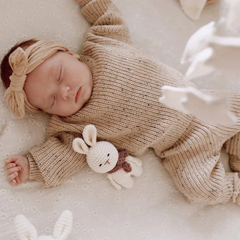 Yumi Baby Knitted Baby Set | Caramel