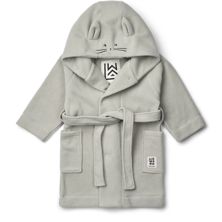 Liewood Minik Konijn Fleece Badjas | Dove Blue