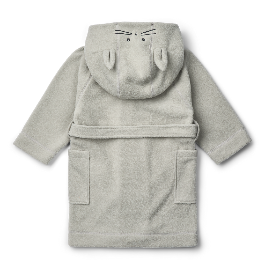 Liewood Minik Konijn Fleece Badjas | Dove Blue