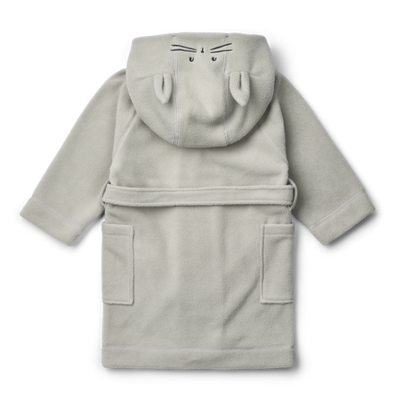 Liewood Minik Konijn Fleece Badjas | Dove Blue