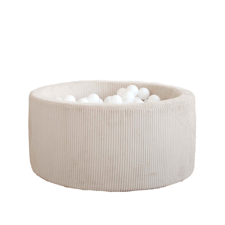 Moje Ballenbad Velvet Rib 90x40cm | Cream