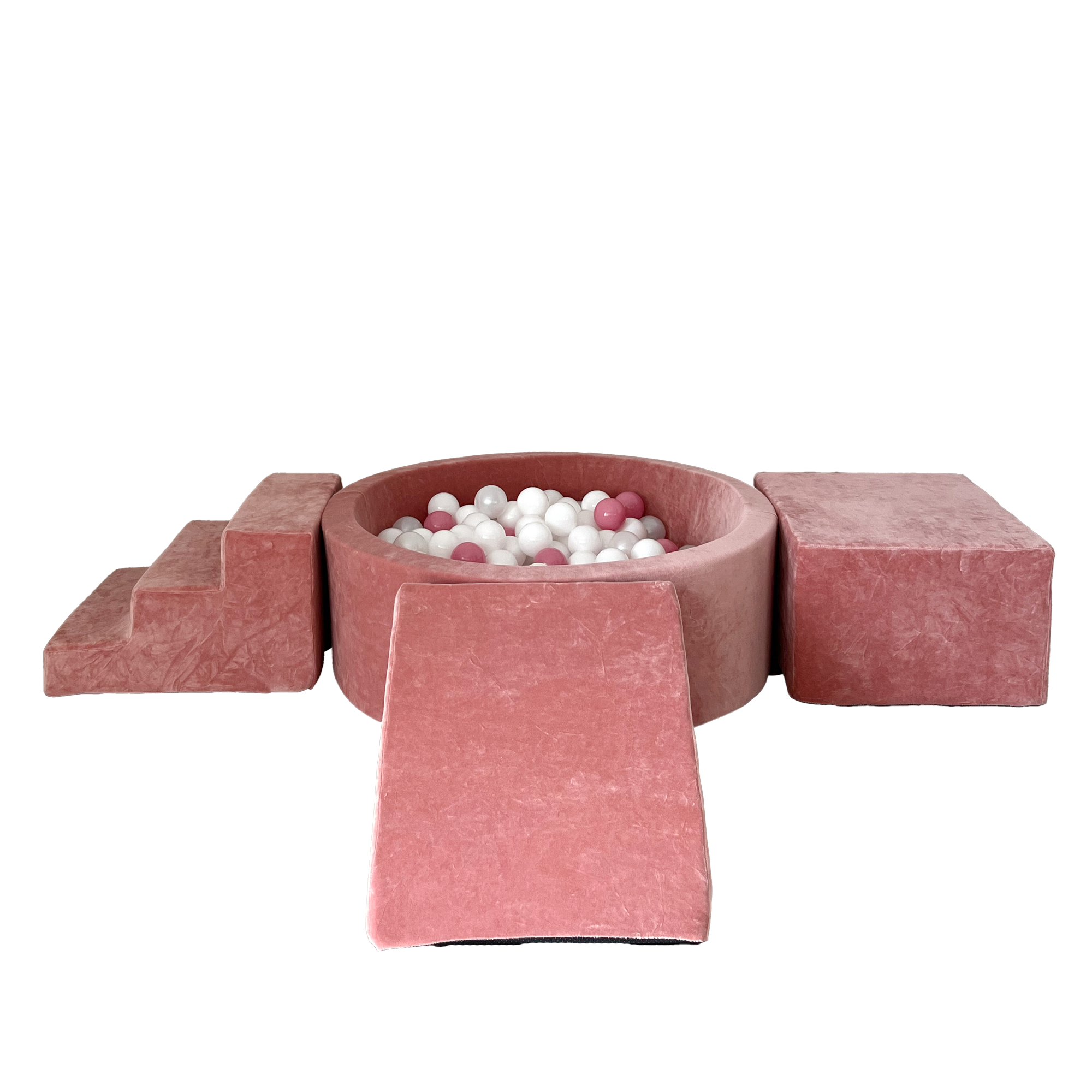 Moje Ballenbad Rond & Playset Elementen 3st Soft Velvet | Raspberry Pink