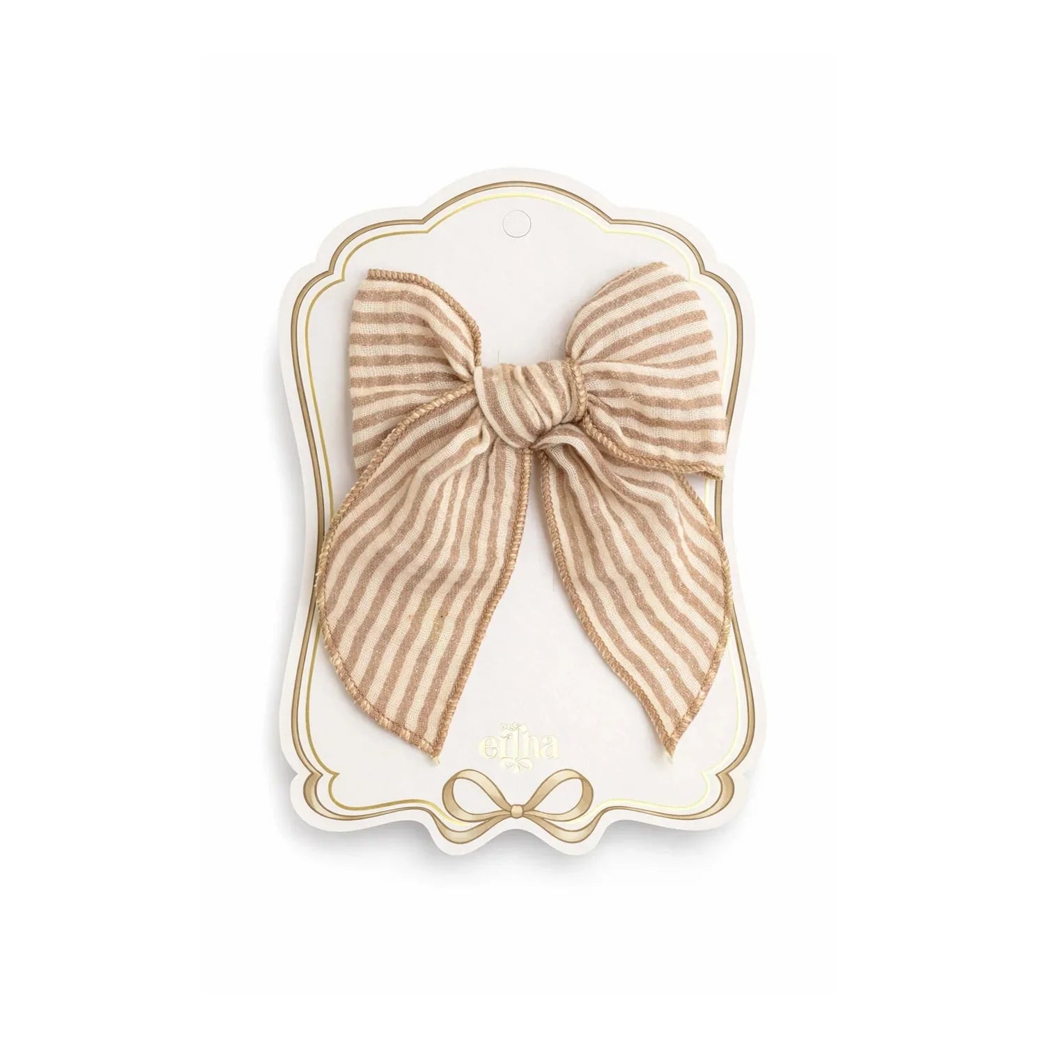 Mrs. Ertha Fable Bow Clip | Toffee Lines