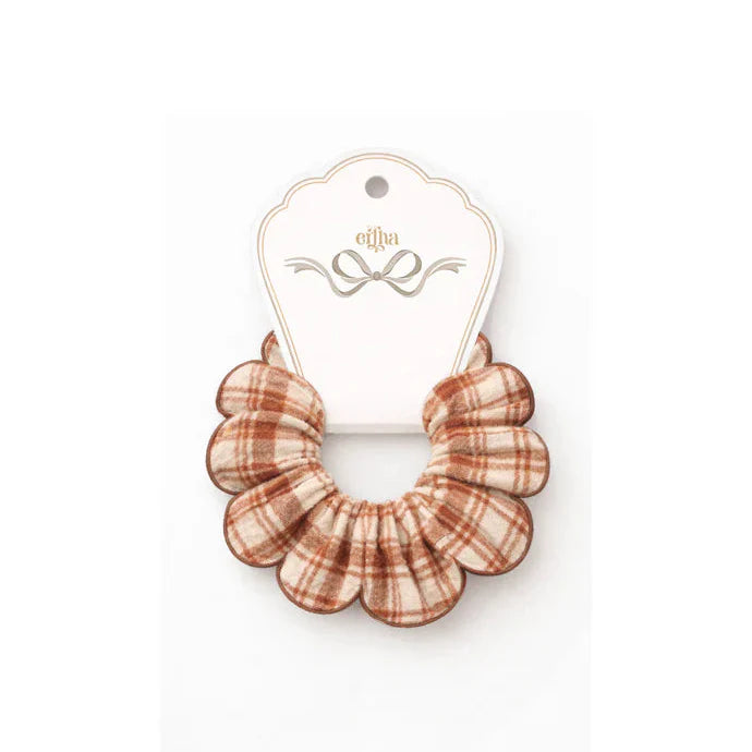 Mrs. Ertha Haar Scrunchie | Honey Plaid
