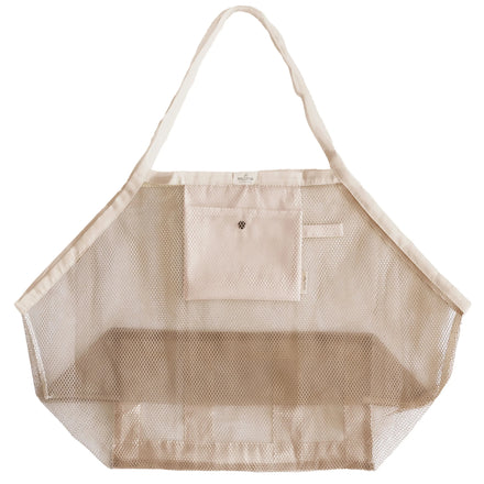 Mrs. Ertha Meshies XL Strandtas | Ivory