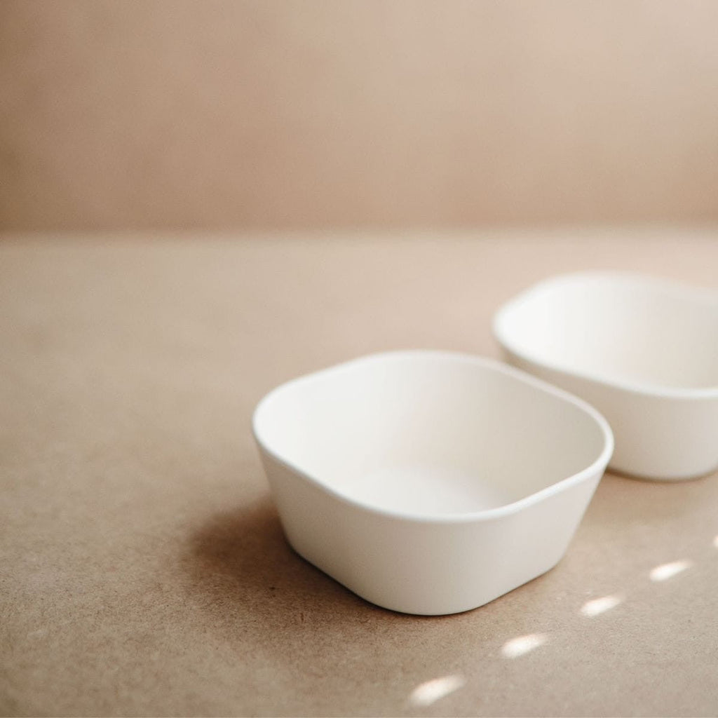 Mushie Kom Vierkant Set 2 | Ivory
