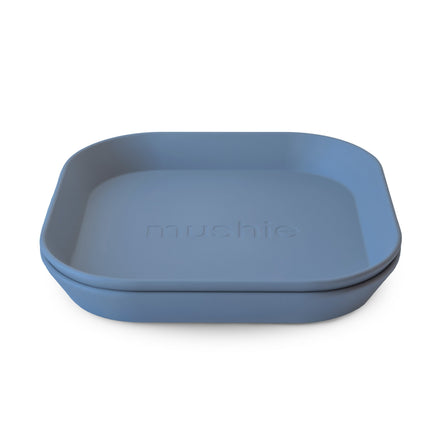 Mushie Bord Vierkant Set 2 | Twilight Blue