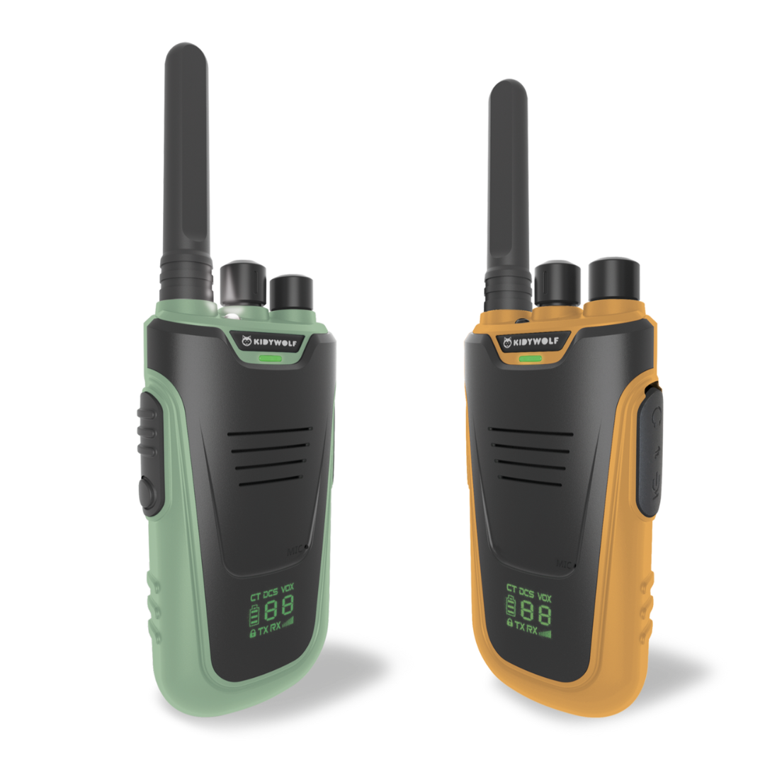 Kidywolf Kidytalk Walkie Talkie 2 Stuks | Groen - Oranje