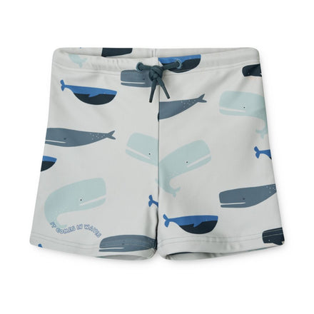 ZZZ Liewood Otto Zwembroek Met Print | Whales / Cloud Blue*