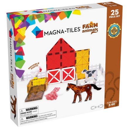 Magna-Tiles Farm Animals | 25-Piece Set