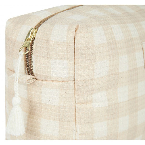 Nobodinoz Vanity Case Toilettas Diva Waterproof | Ivory Checks