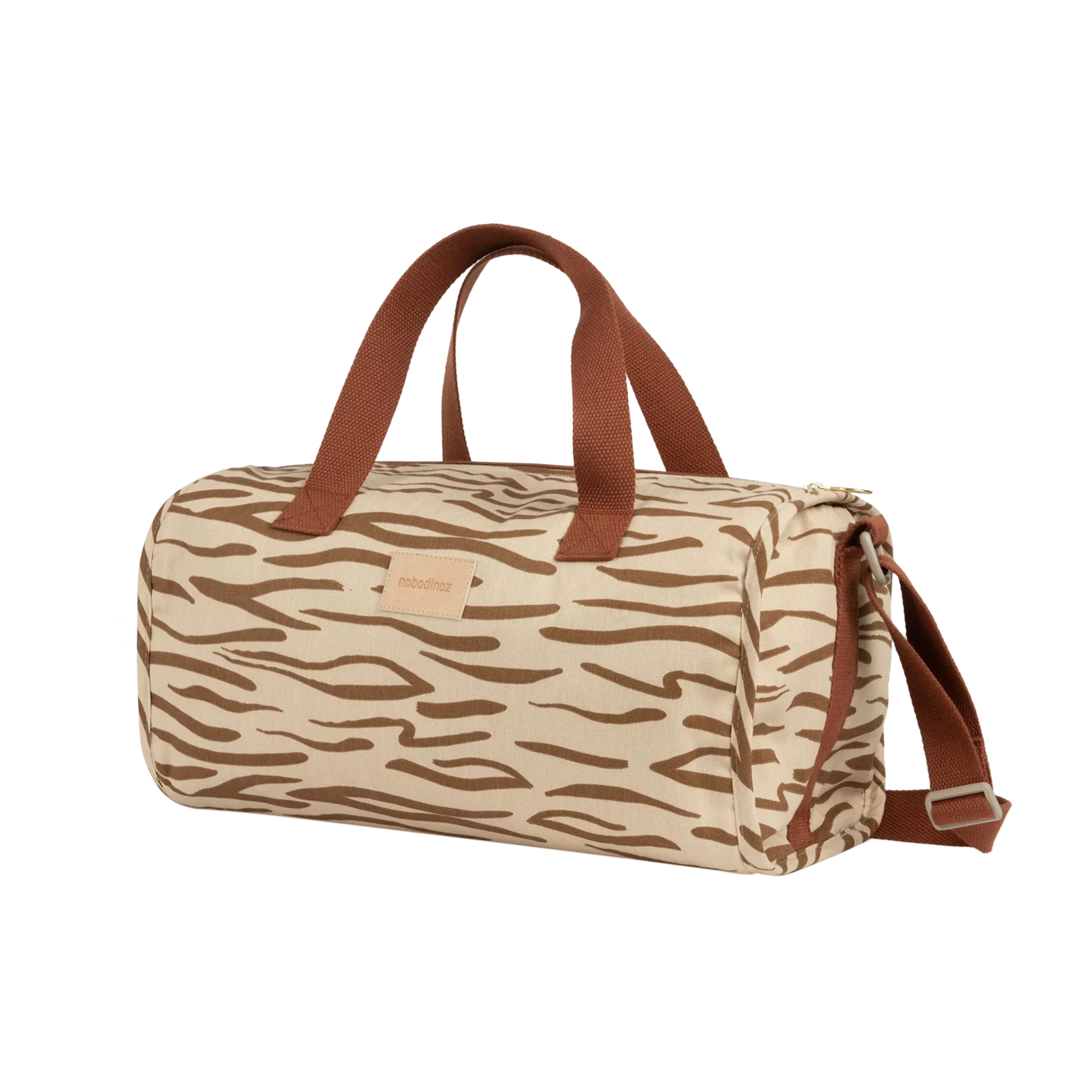 * Nobodinoz Get Ready Waterproof Sports Bag 37x22x22cm | Brown Waves