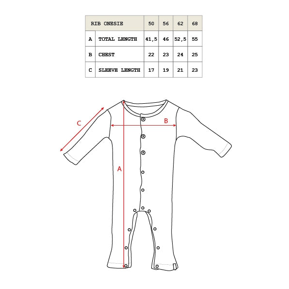 Nixnut Rib Onesie Maat 62 | Biscuit*