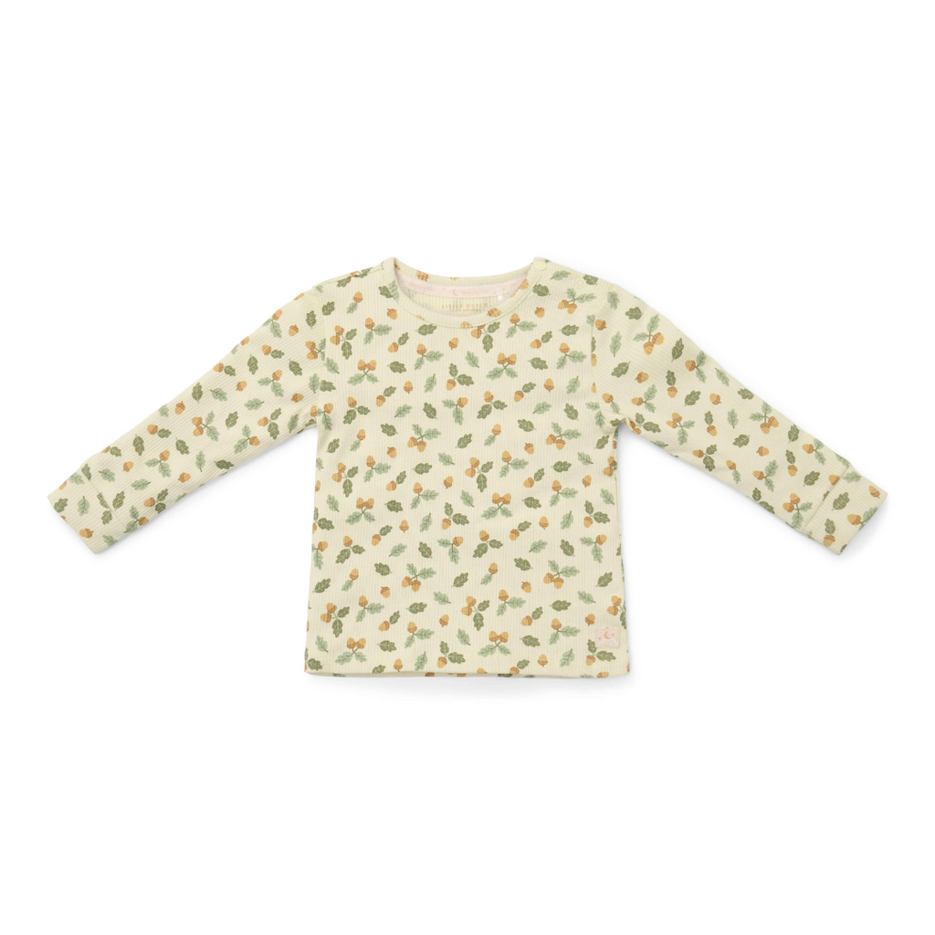 Little Dutch Twee-delige Pyjama Forest Leaves | Groen