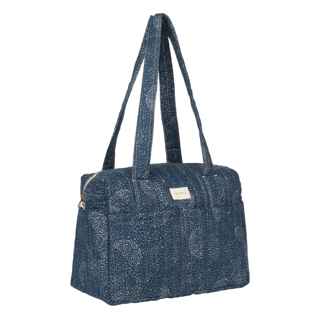 * Nobodinoz Stories Buggy Luiertas 40x30x25cm | Gold Bubble/ Night Blue