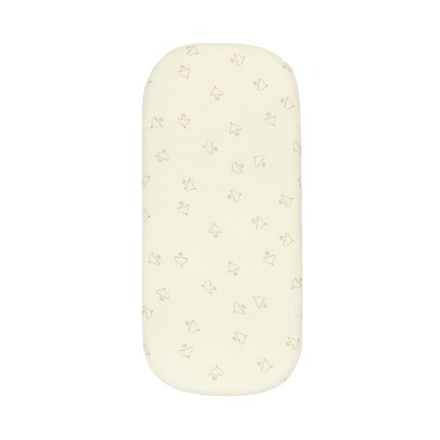 * Nobodinoz Wabi Sabi Newborn Wieg Hoeslaken 40x80cm | Brown Hoshi Birds