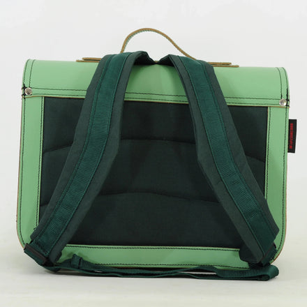 Own Stuff Lederen Boekentas Dino | Pastel Green