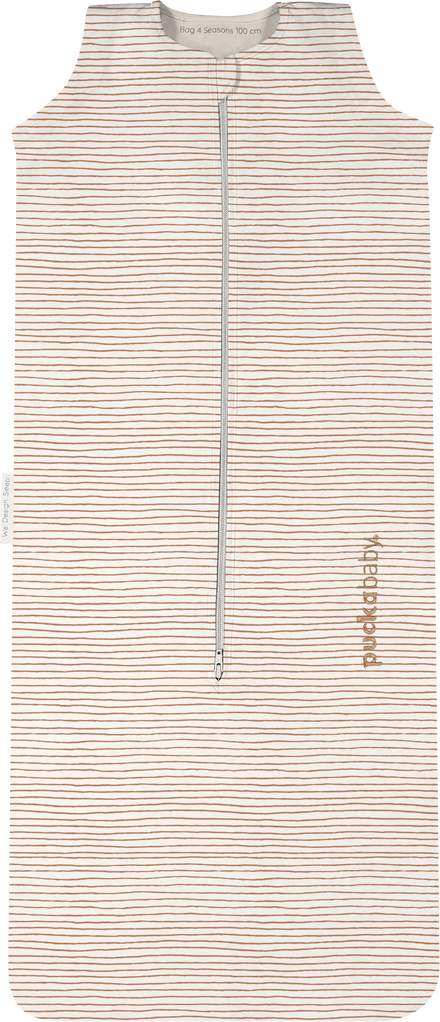 Puckababy Slaapzak The Bag 4 Seasons - 6 M/2.5 Y | 100 CM | Hazel stripes