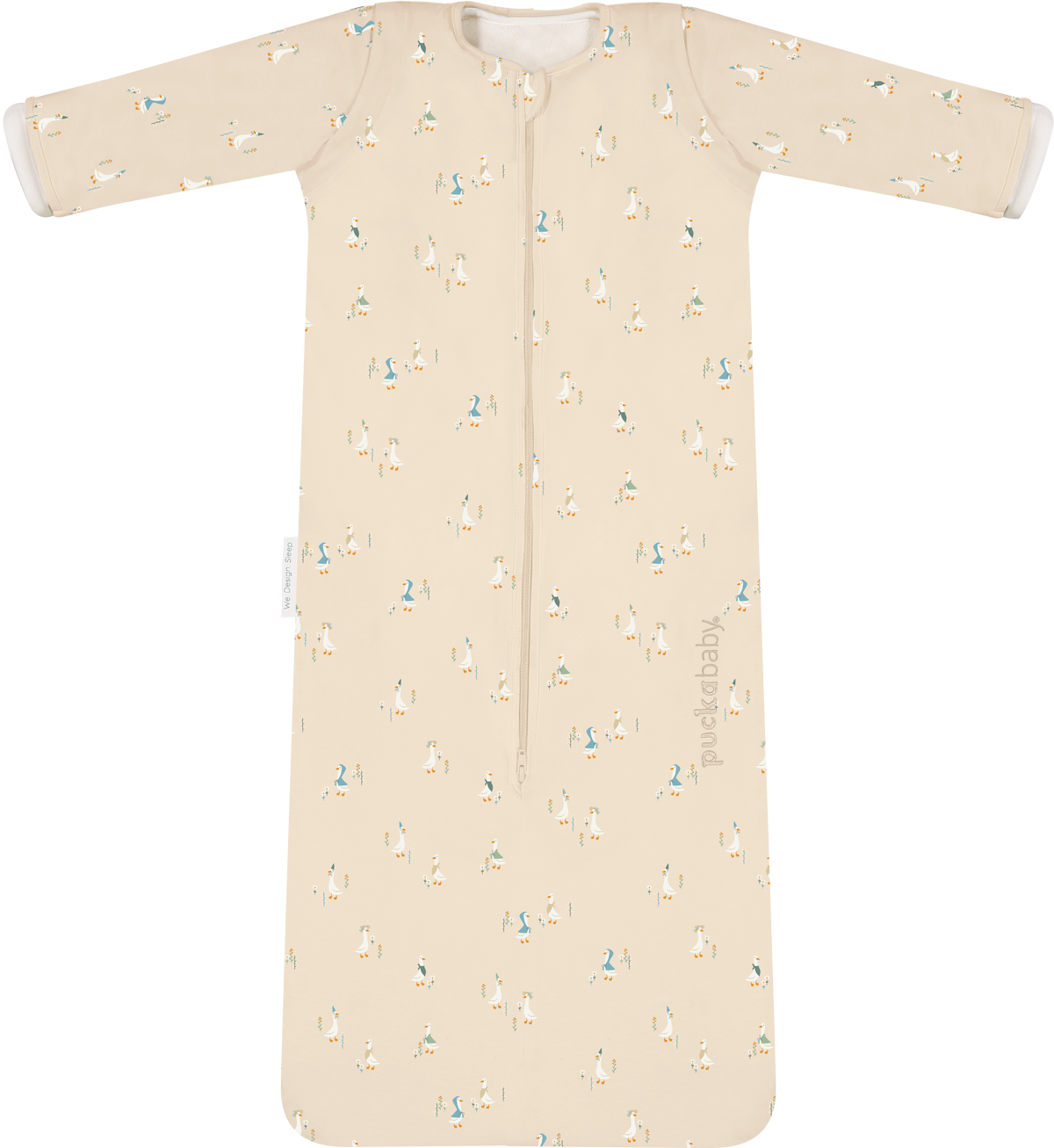 Puckababy The Bag 4 Seasons Geese open vooraanzicht, maat 100 cm, in de collectie van De Gele Flamingo