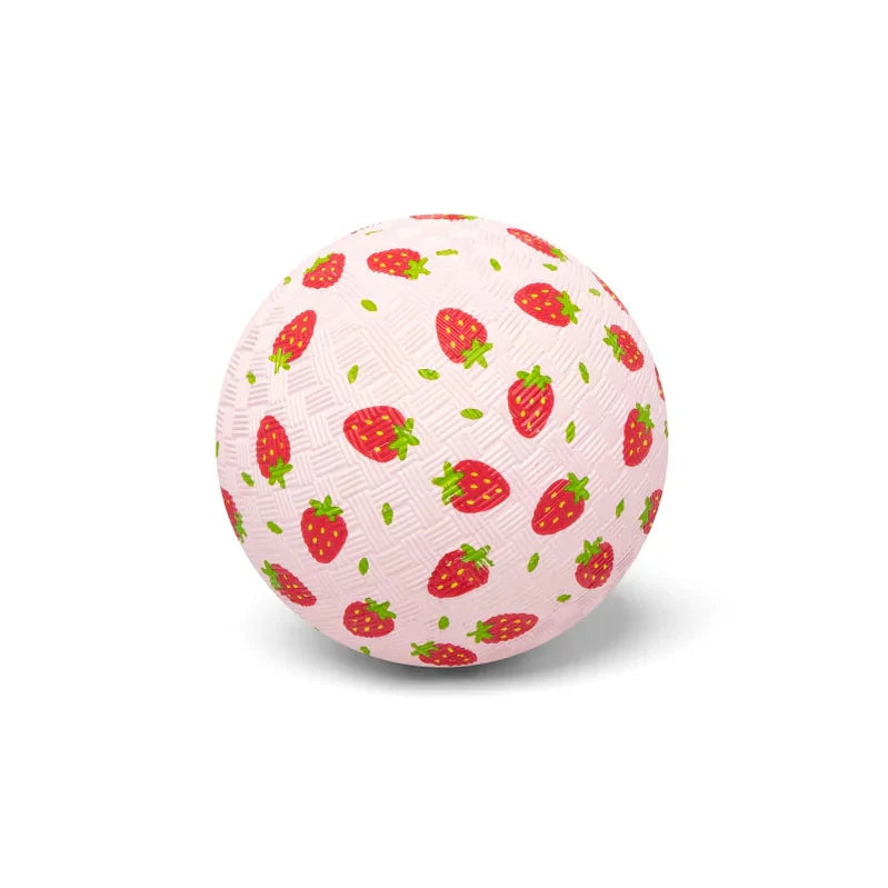 Little L Rubber Bal 13cm | Aardbeien