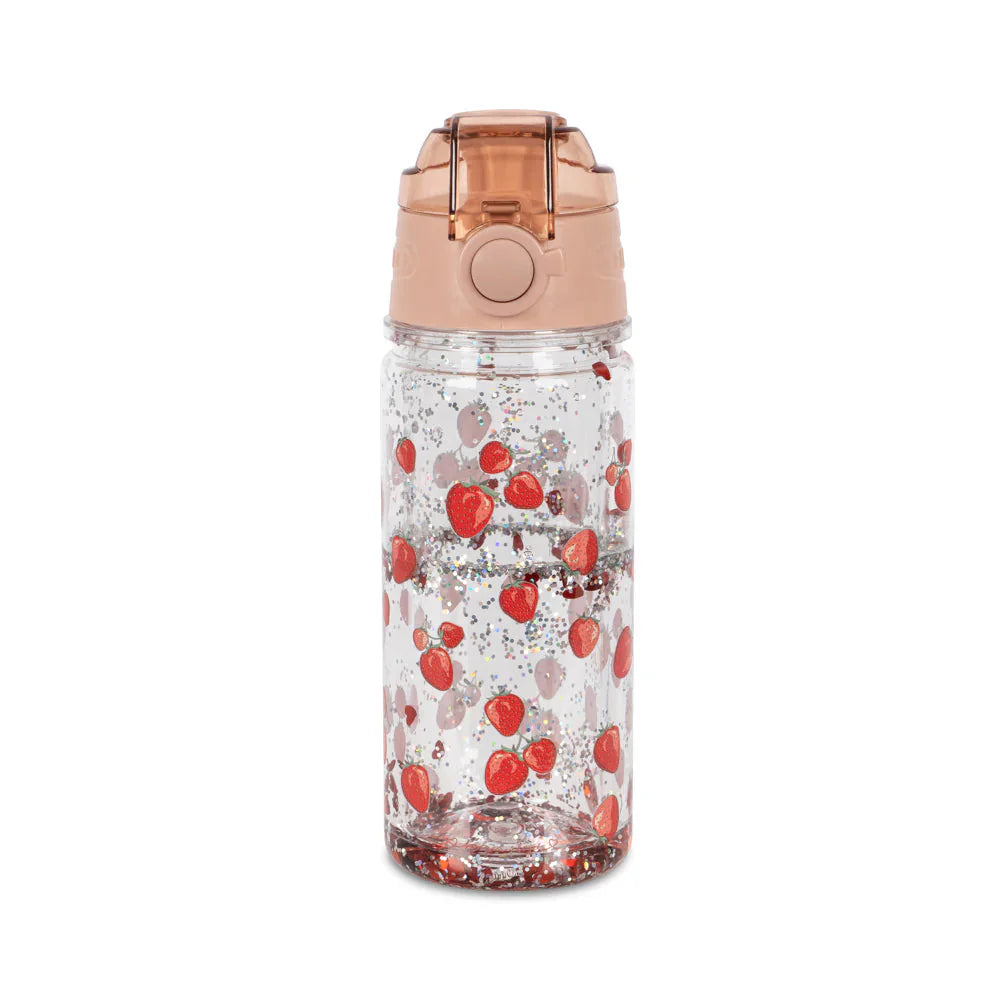 Konges Sløjd Glitter Thermo Fles Fragola, vooraanzicht