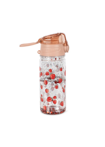 Konges Sløjd Glitter Thermo Fles Fragola, rietje detail