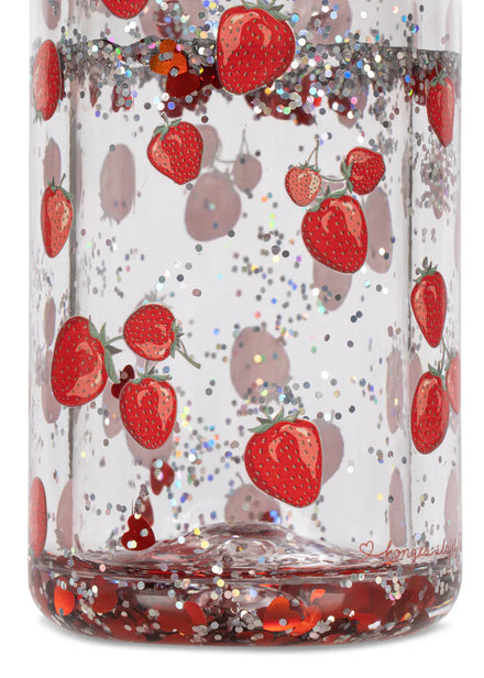 Konges Sløjd Glitter Thermo Fles Fragola, bodem detail
