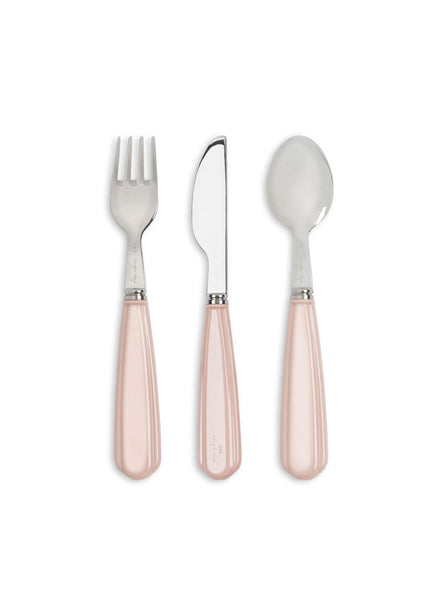 Konges Sløjd Kinderbestek Kids Cutlery Cherry Blush, tweede productfoto op witte achtergrond