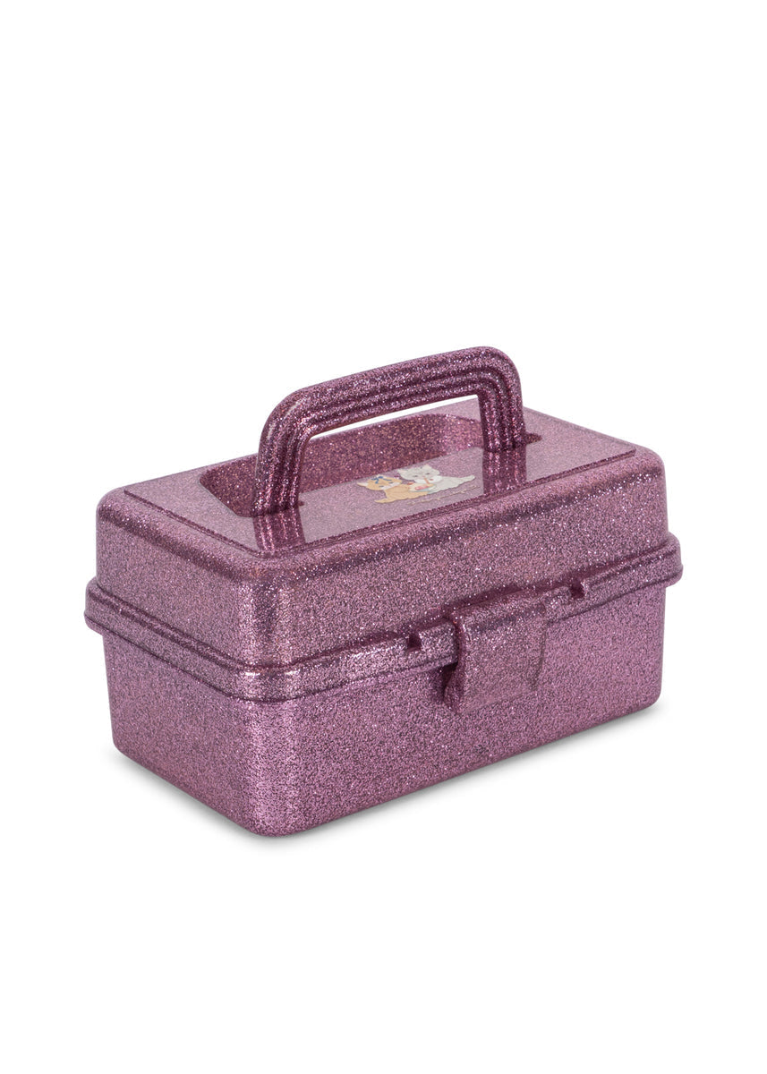 Konges Sløjd Speelkoffer Glam Me Up Suitcase Amour Pink, tweede productfoto op witte achtergrond