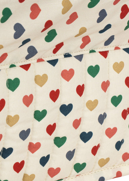 Konges Sløjd Poppenbedje Doll Travel Bed Coeur Coloré, vijfde productfoto op witte achtergrond