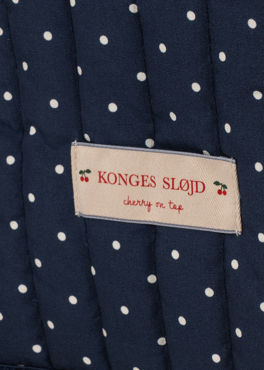 Konges Sløjd Poppenbedje Doll Travel Bed Ditzy Dot, vijfde productfoto op witte achtergrond