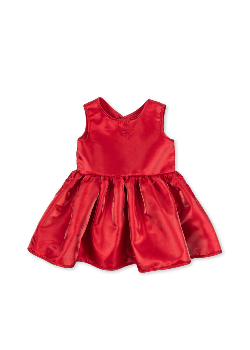 Konges Sløjd Jurk Bellis Dress GRS Barbados Cherry, jurk op witte achtergrond