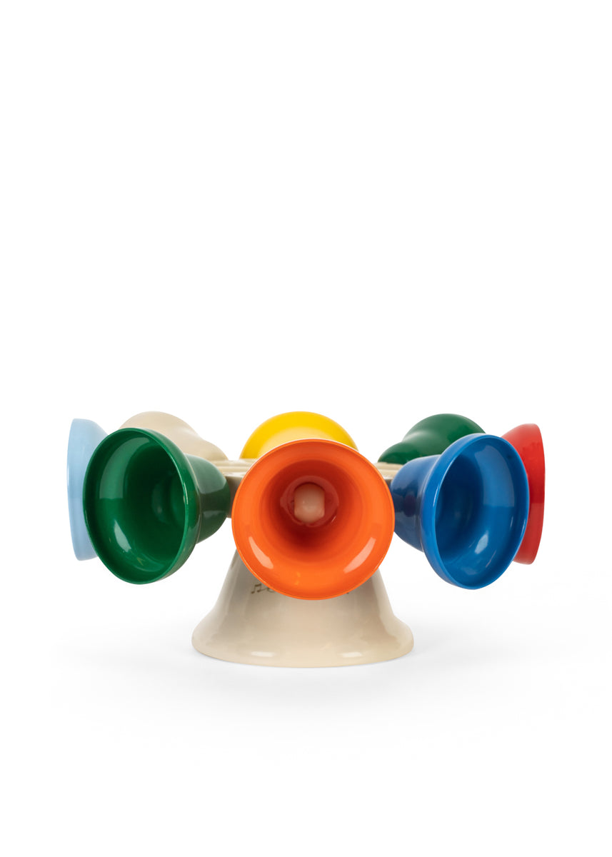 Konges Sløjd Muziekspeelgoed Bells All Around Multi, tweede productfoto op witte achtergrond