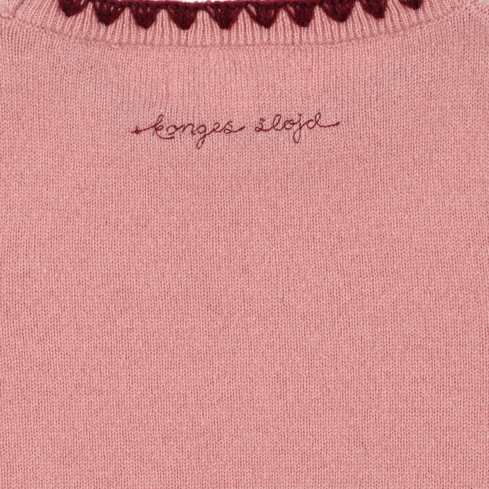 Konges Sløjd Gebreide Jurk Collette Dress Pale Blush, detailfoto