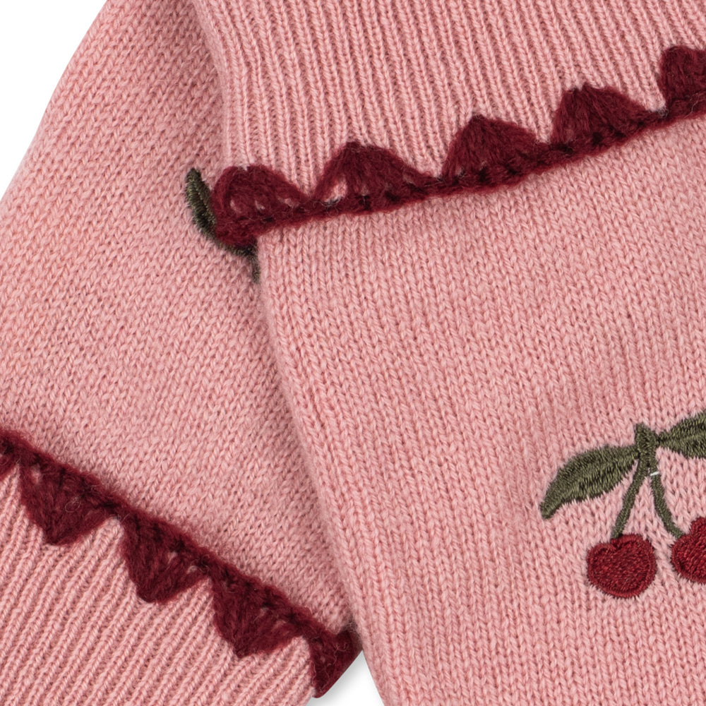 Konges Sløjd Wanten Collette Mittens Pale Blush, tweede detailfoto