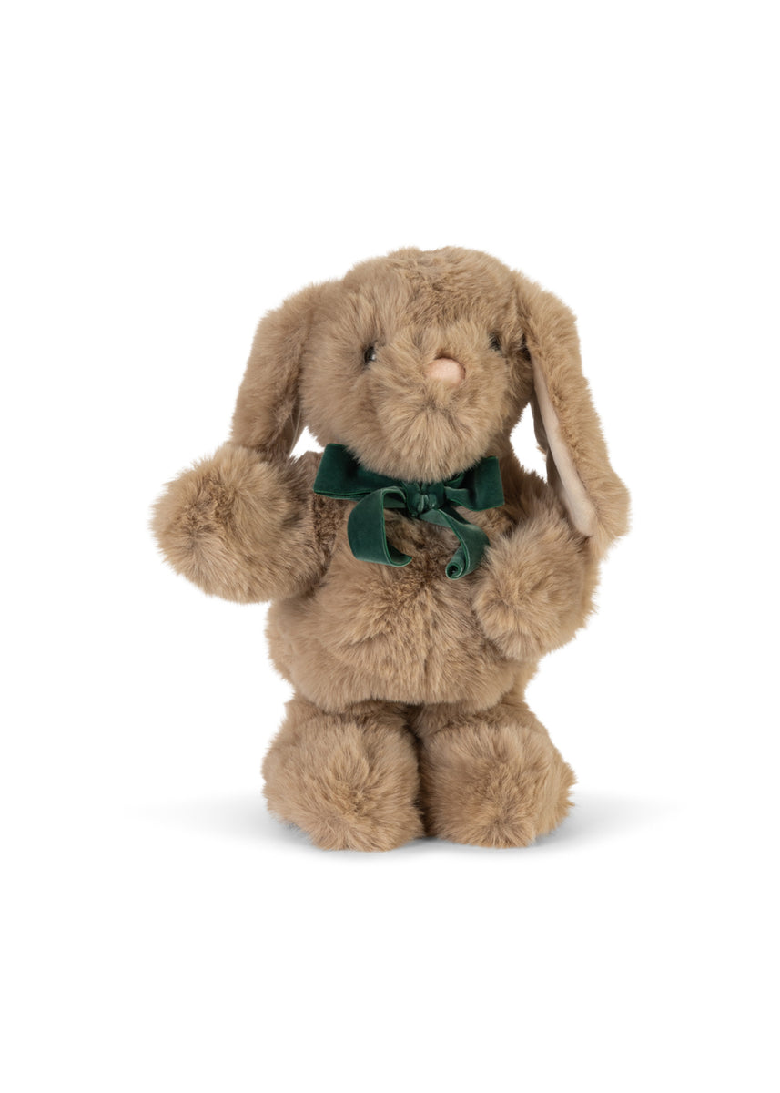 Konges Sløjd Knuffel Dancing & Talking Bunny Toy Off White, derde productfoto op witte achtergrond