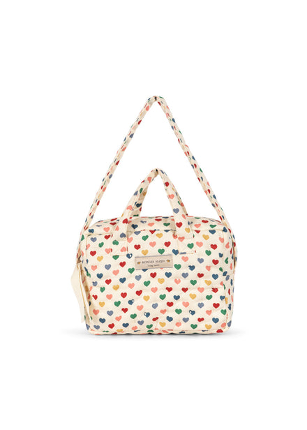 Konges Sløjd Poppentas Doll Bag Coeur Coloré, tweede productfoto op witte achtergrond