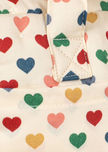 Konges Sløjd Poppentas Doll Bag Coeur Coloré, derde productfoto op witte achtergrond