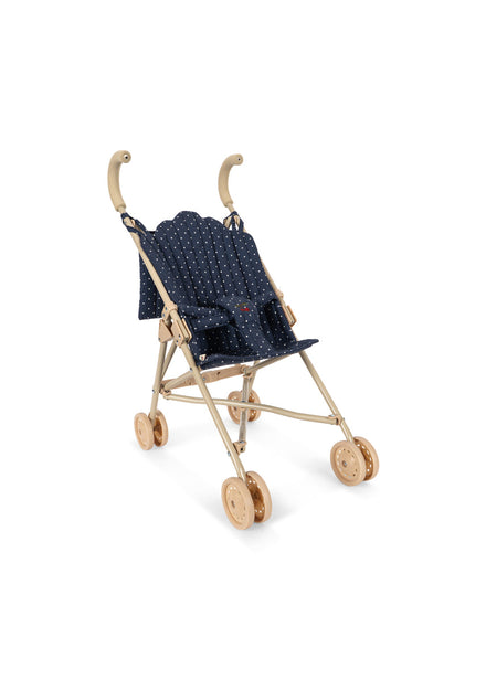 Konges Sløjd Poppenbuggy Doll Stroller Ditzy Dot, poppenbuggy op witte achtergrond