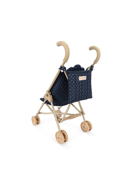 Konges Sløjd Poppenbuggy Doll Stroller Ditzy Dot, tweede productfoto op witte achtergrond
