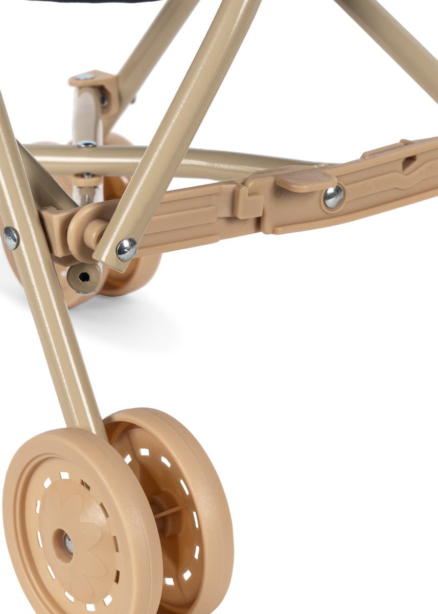 Konges Sløjd Poppenbuggy Doll Stroller Ditzy Dot, zesde productfoto op witte achtergrond