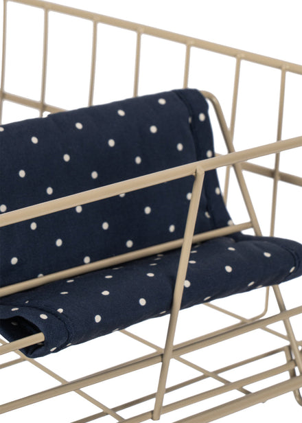 Konges Sløjd Boodschappenwagentje Kids Shopping Cart Ditzy Dot, vijfde productfoto op witte achtergrond