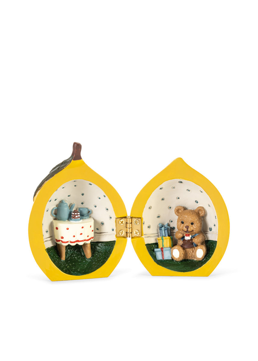 Konges Sløjd Decoratie Mini Lemon Surprise House Lemon, vierde productfoto op witte achtergrond