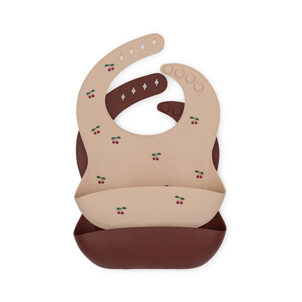 Konges Sløjd Siliconen Slab 2-Pack | Cherry / Mocca