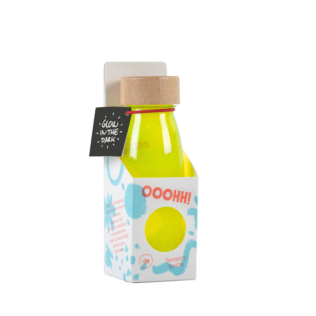 Petit Boum Sensorische fles Fluo Geel