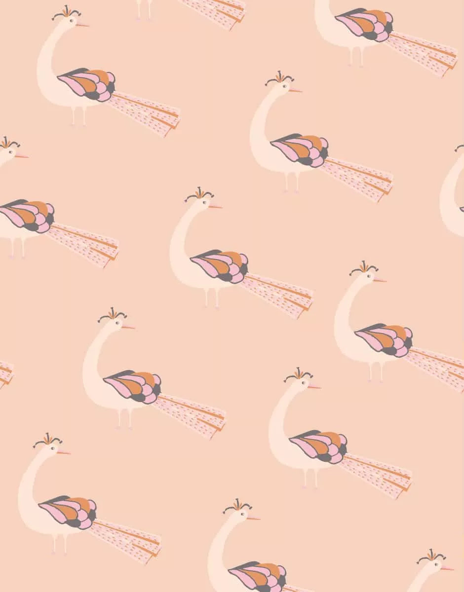 Minikane Poppenkleertjes Lou Rétro Romper | Peacocks Roses